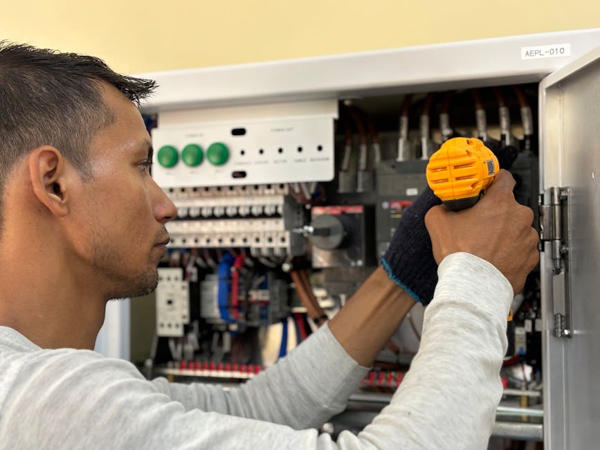 PLC maintenance thermal imaging technician industrial control system