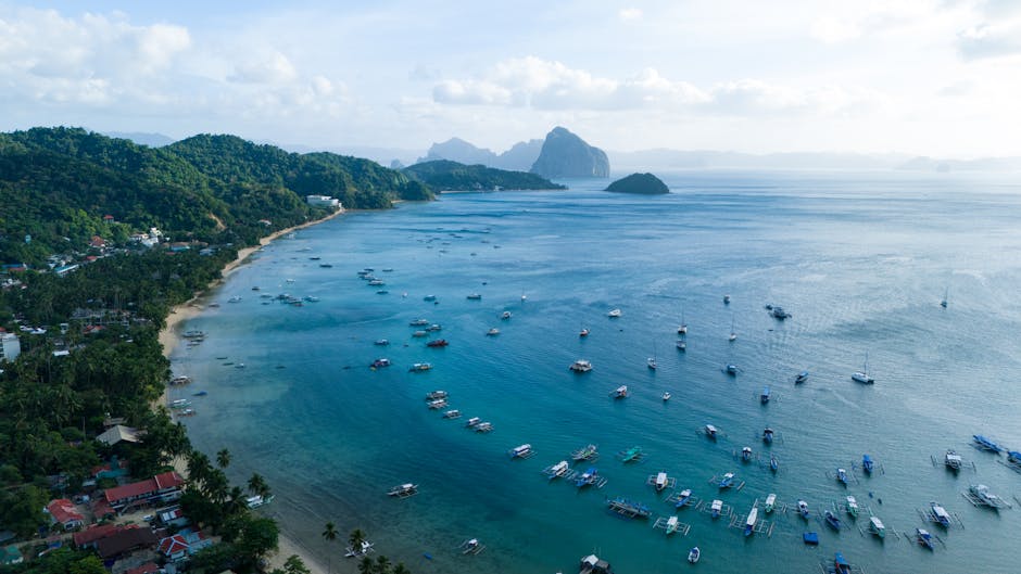 El Nido Palawan island hopping, Philippines beach resort, Siargao surfing