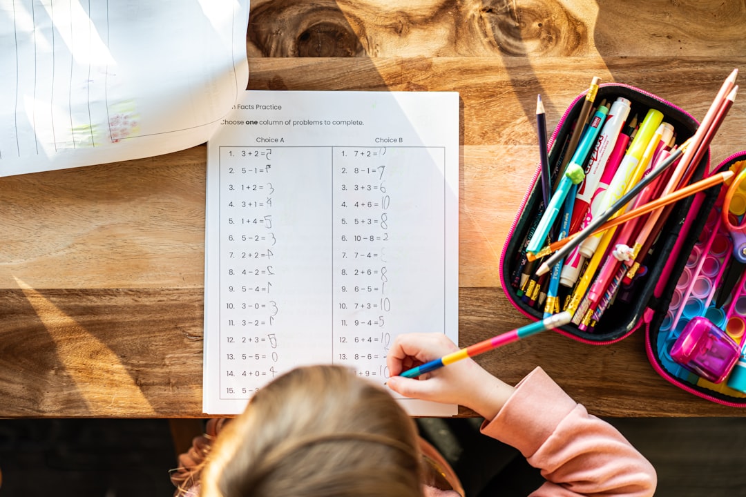elementary school math thinking skills, child studying mathematics