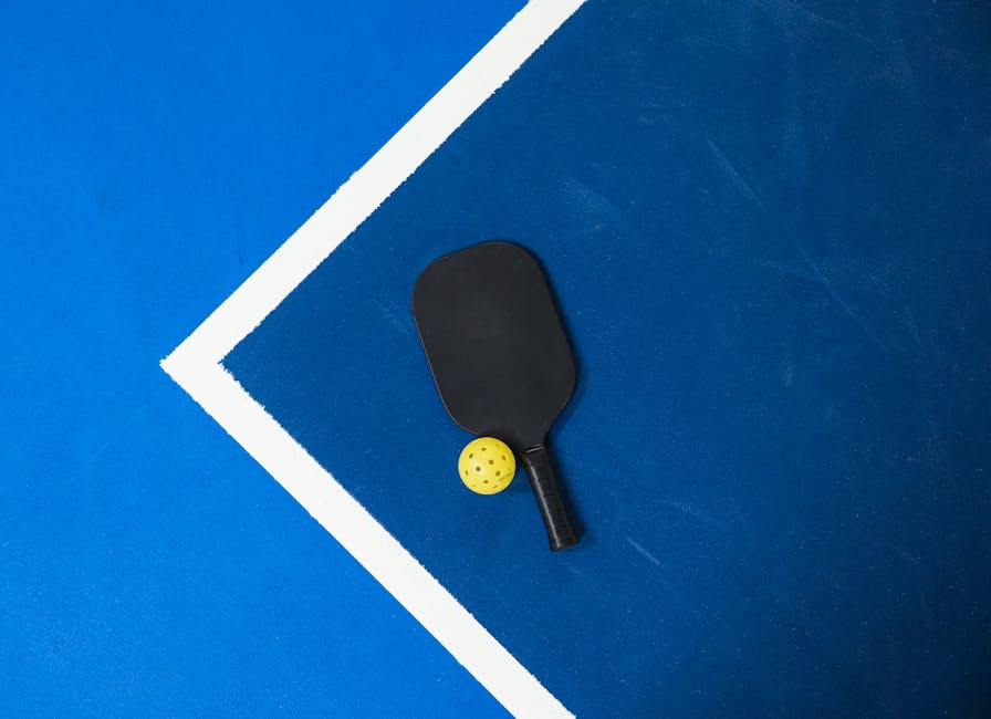 pickleball paddle comparison carbon fiber fiberglass, equipment flat lay