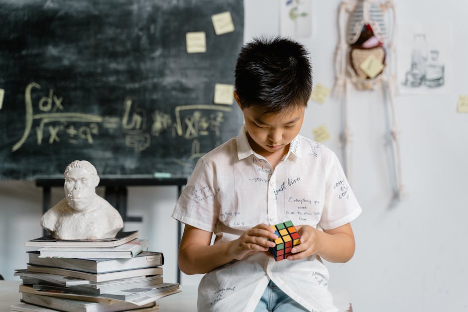 math logical thinking, children brain development, structured learning