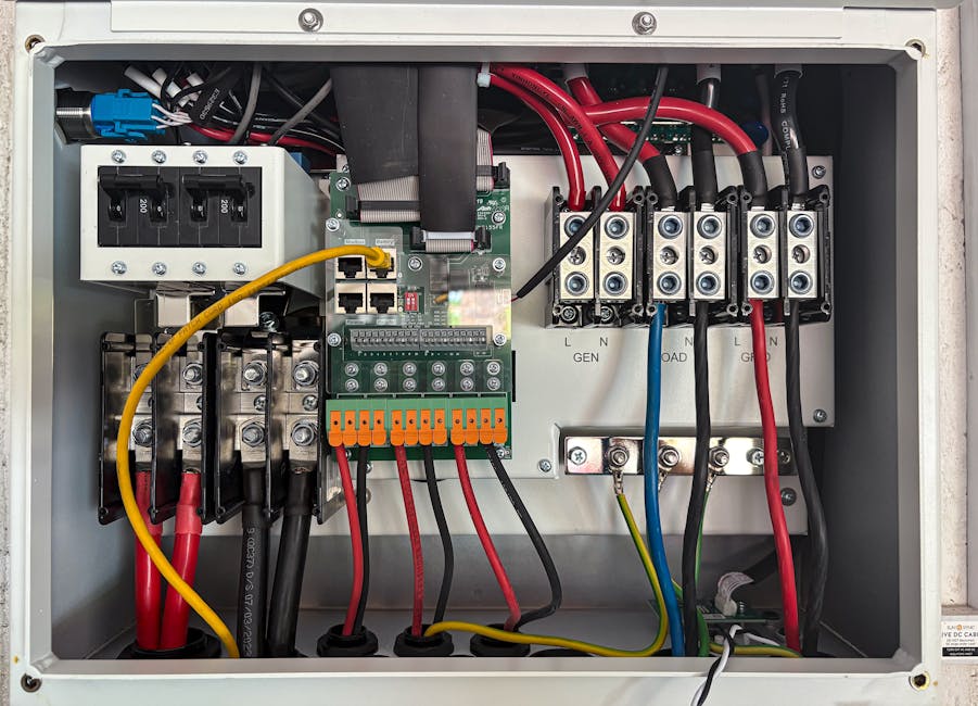 MPPT charge controller wiring diagram, LiFePO4 battery bank wiring