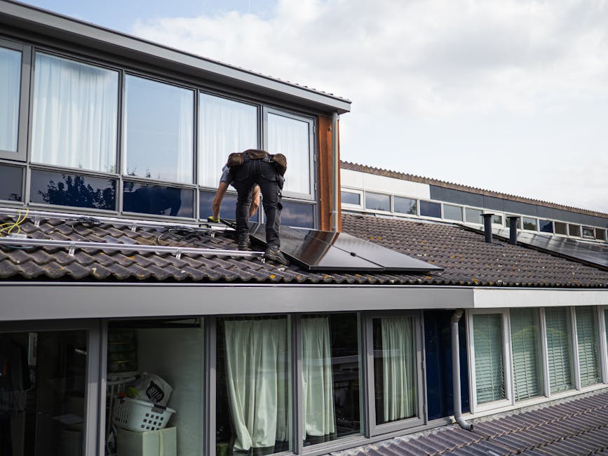 home solar panel installation rooftop residential 2025