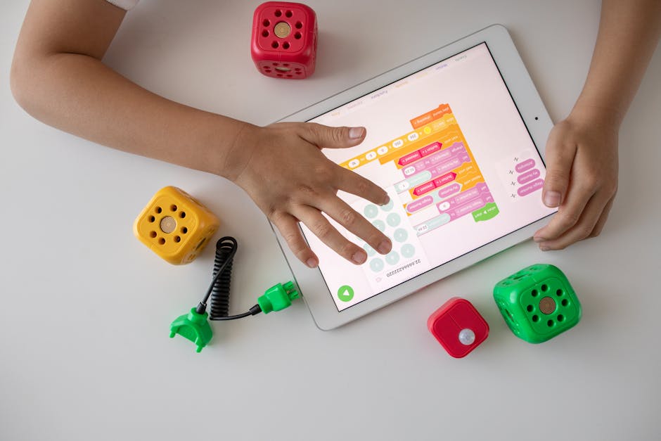 scratch programming kids, block coding interface